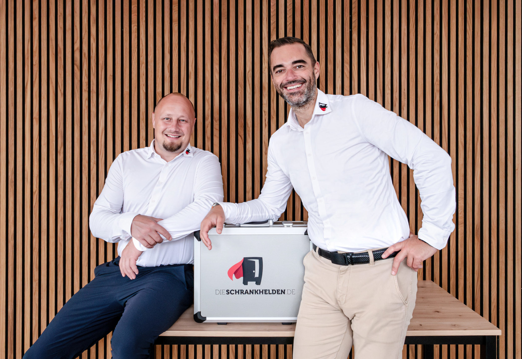 Team picture of managing directors Sven and Christian