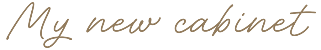 My new wardrobe lettering as a decorative set