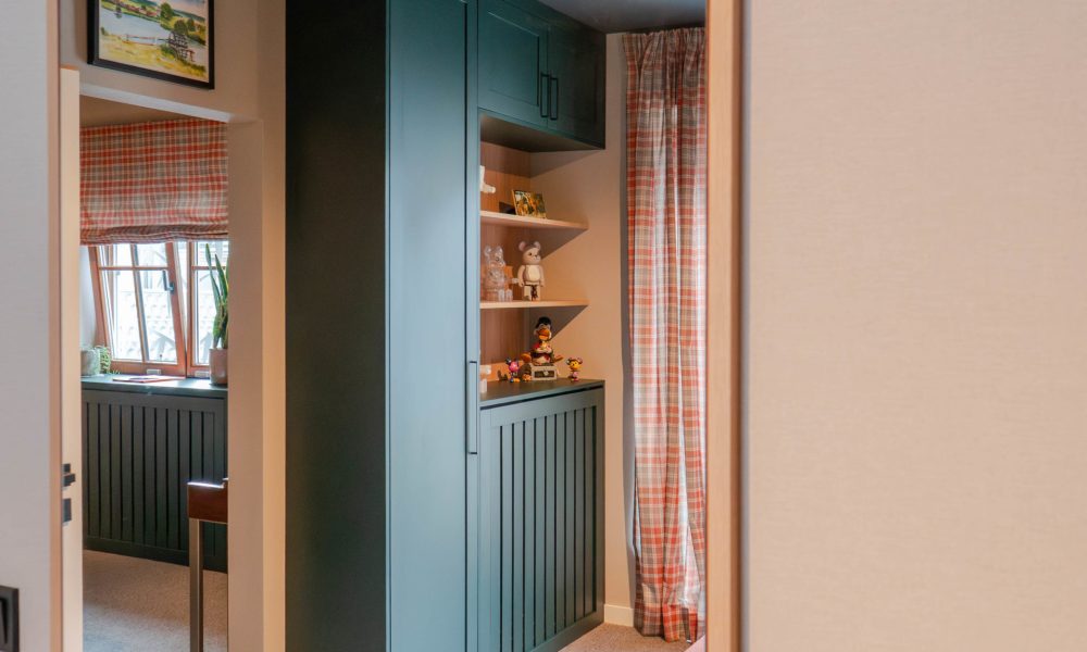 Walk-in Closet, Paneled Doors, Radiator Covers, Fir Green