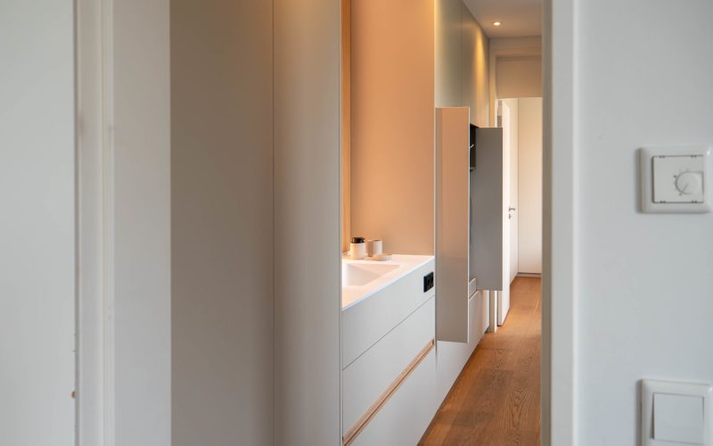 Beige Oak Bathroom Cabinet