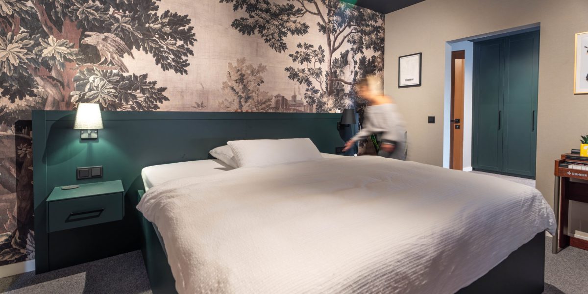 Bedroom Bed, Fir Green