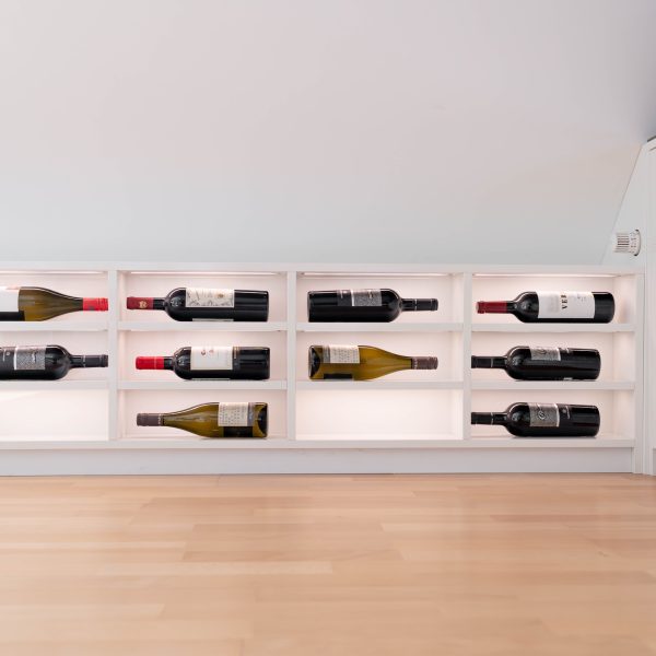 Wall unit white high gloss wine cabinet